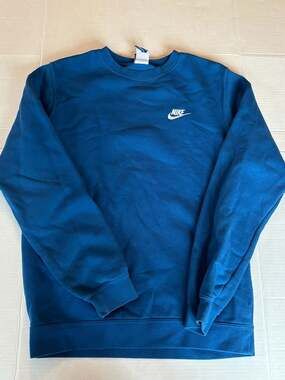 Vintage 90s Nike Small Blue Crewneck Sweatshirt Men’s